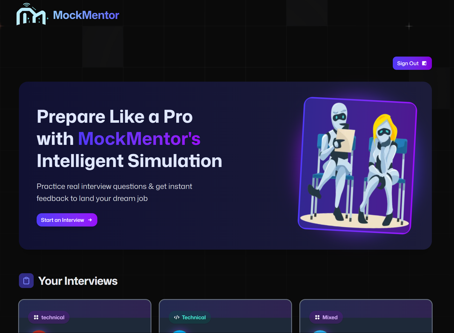 Excited to share my latest project: MockMentor!